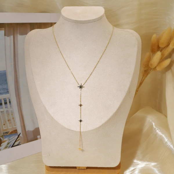 Collier Y Dorée Etoiles - 1