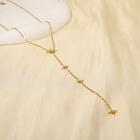 Collier Y Dorée Etoiles - 2