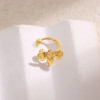 Bague d'Oreille Earcuff Doré Fin Abeille Brillante