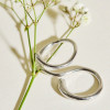 Bague ajustable Argentée à Porter sur Deux Doigts - 2