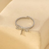 Bague Argentée Ajustable Libellule Finement Détaillée