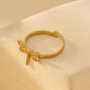 Bague Dorée Ajustable Libellule Finement Détaillée - 2