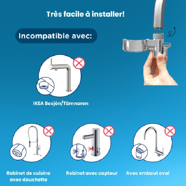 Filtre à eau compact pour robinet EcoPro Compact Tappwater - 3