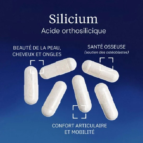 Silicium en gélules : Acide orthosilicique - Dynveo - 2