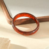 Bracelet jonc semi-fin ambré rond résine - 2