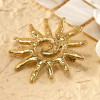 Broche soleil spirale