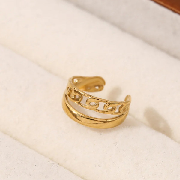 Bague d'oreille earcuff faux percing - 1