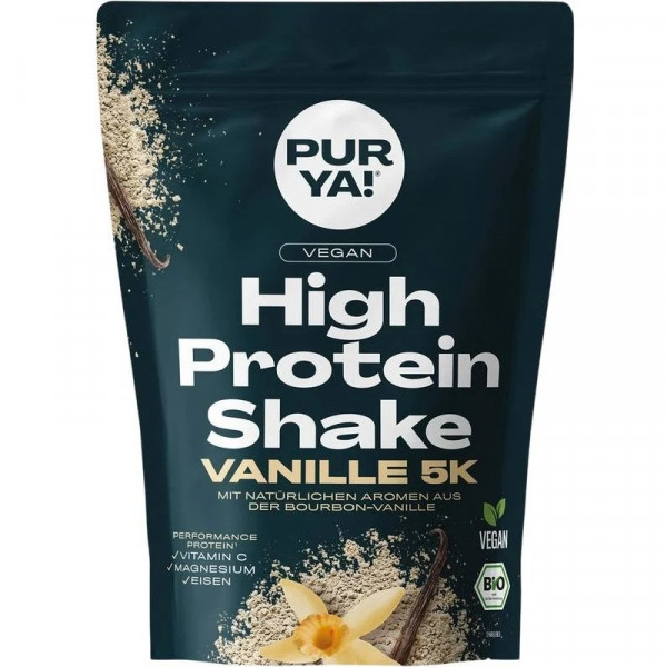 High Protein Shake Vanille 5K Bio 300 g - PURYA! - 1