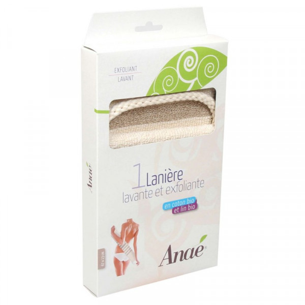 Lanière lavante et exfoliante en coton bio et lin bio - 2 - 2