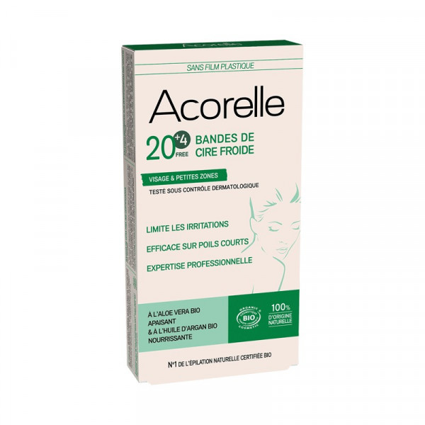 20 Bandes de cire froide Visage bio - 1 - 2
