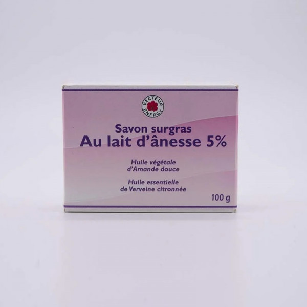 Savon surgras au Lait d’Ânesse 5% 100 g - Vecteur Energy - 1