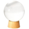 Boule de cristal de voyance & Son Support en Bois 10 cm