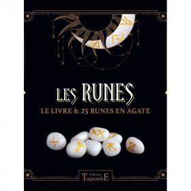 Les Runes - Le livre & 25 runes en agate - Coffret - 1