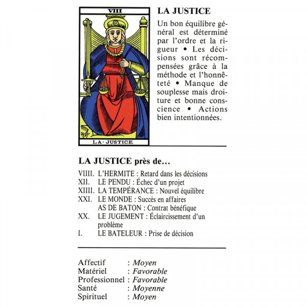 Taromantic - Jeu divinatoire de 26 cartes du Tarot de Marseille - 3