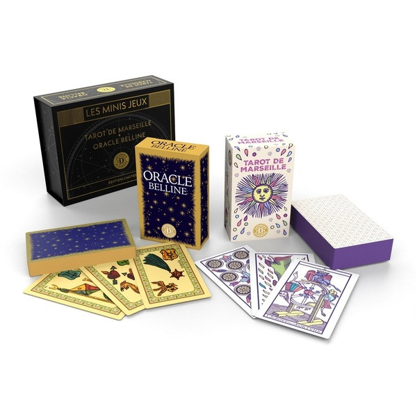 Coffret mini jeux divinatoires: Tarot de Marseille et Oracle Belline - 3
