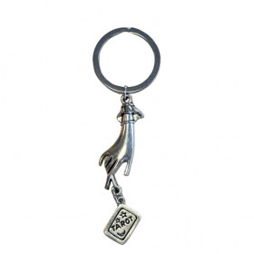 Porte-clés métal argenté Cartomancie - 1