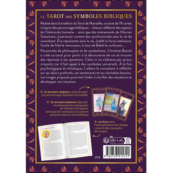Le Tarot des symboles bibliques - Le livre & 78 lames - Coffret - 1