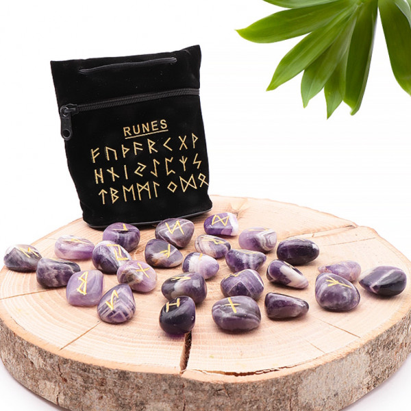 Runes divinatoires en Améthyste - 1
