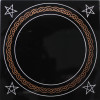 Miroir noir de divination – Carré 10 x 10 cm