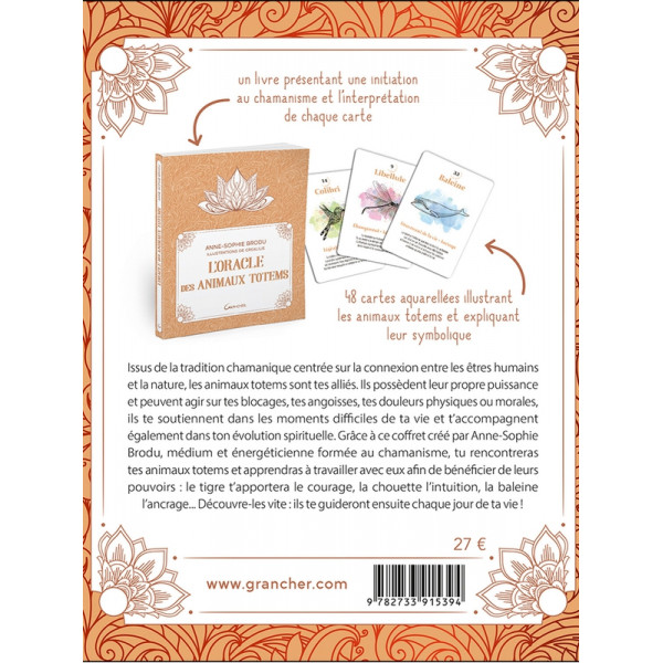 L'Oracle des animaux totems - Coffret - 48 cartes et un livre - 1