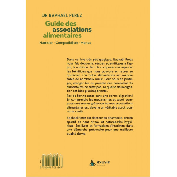 Guide des associations alimentaires - Nutrition - Compatibilités - Menus - 1