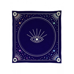Nappe de divination bleue Message à l'univers - 1