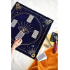 Nappe de divination bleue Message à l'univers - Nappe Tarot, Oracle et Rituel Spirituel - 2