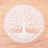 Plaque de rechargement sélénite arbre de vie 70 à 80mm