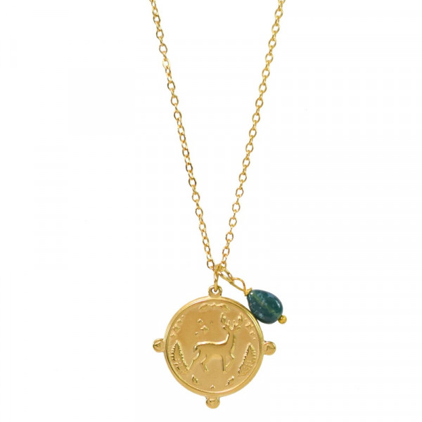 Collier Totem Cerf – Symbole de Force, Sagesse et Liberté - 1