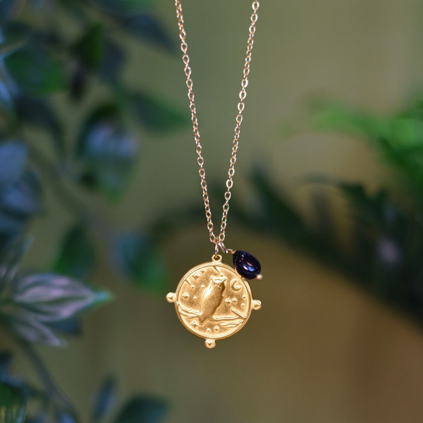 Collier Totem Chouette - Symbole de Sagesse, Intuition et Clairvoyance - 1