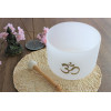 Bol Chantant en Cristal Om Blanc Diamètre 20 cm - 2