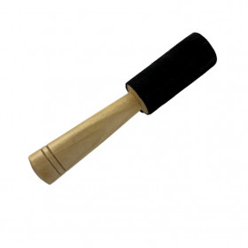 Maillet Bol chantant Bois et Cuir 15 cm - Résonance pure - 1