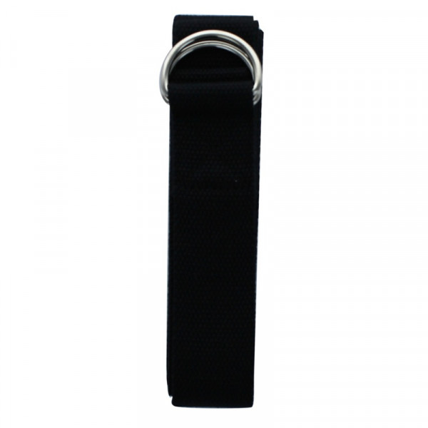 Sangle de yoga noire réglable – Progresser rapidement - 1