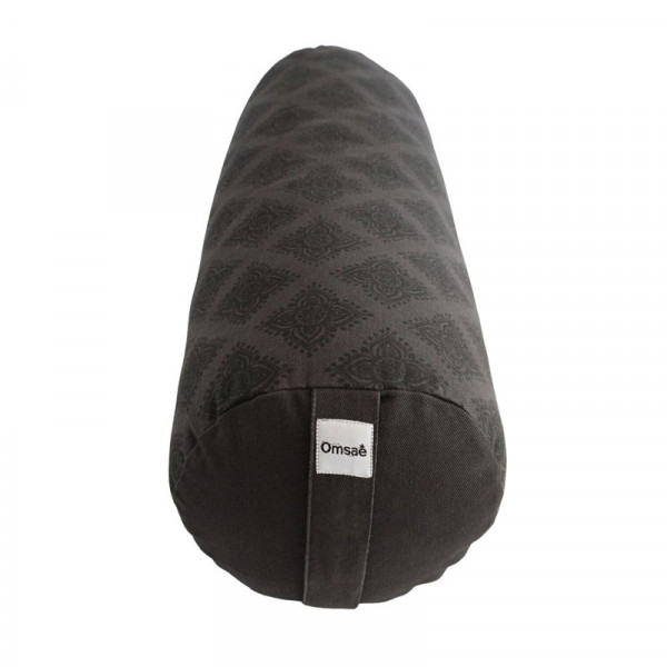 Bolster de Yoga Noir en Kapok - Coussin de soutien naturel - 1