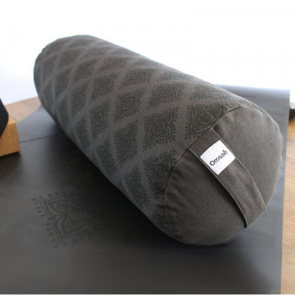 Bolster de Yoga Noir en Kapok - Coussin de soutien naturel - 2