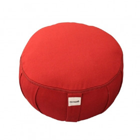 Zafu en Kapok Bordeaux – Coussin de Méditation et Yoga Bio - 1