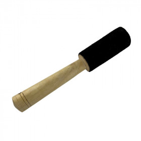 Maillet Bol chantant Bois et Cuir 17 cm - Vibrations Harmonieuses - 1