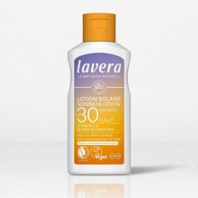 Lotion Solaire SPF 30 Peaux sensibles bio - Lavera - 1