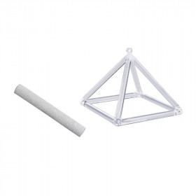 Pyramide Chantante en Cristal 10 cm - Méditation & Bien-être - 1
