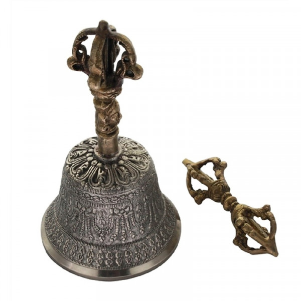 Cloche Tibétaine et Dorje - Instrument sacré Méditation, Purification & Eveil spirituel - 1