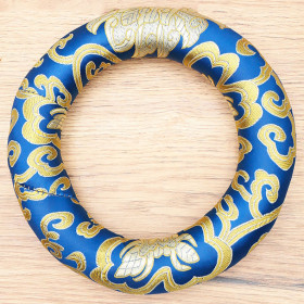 Coussin Cercle 160mm Bleu Marine - Bol Chantant Tibétain - 1