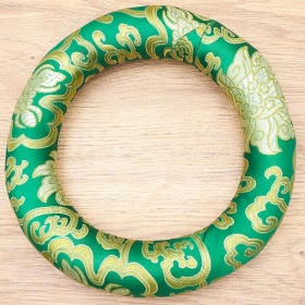 Coussin Cercle 200mm Vert - Bol Chantant Tibétain - 1