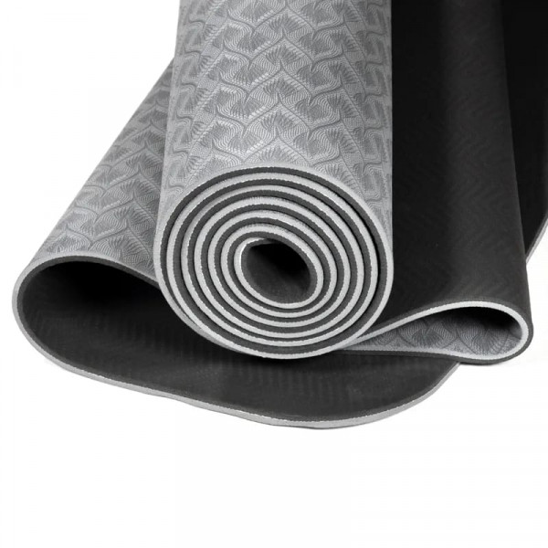 Tapis de Yoga Premium Yogi & Yogini TPE Anthracite 950 G - 3