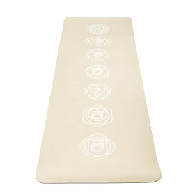 Tapis de Yoga Premium Yogi & Yogini TPE – Chakra Beige (950 g) - 1