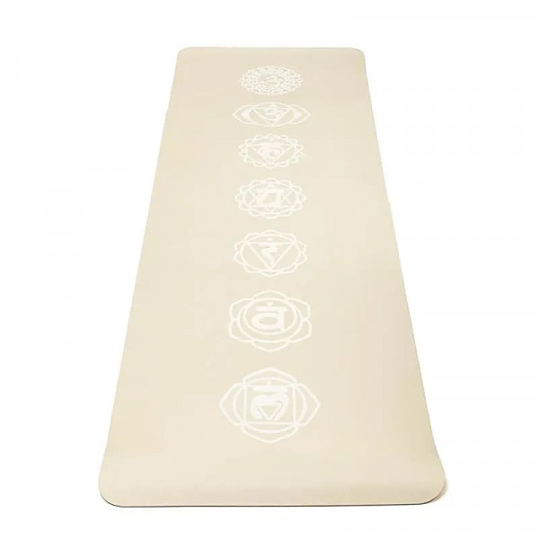 Tapis de Yoga Premium Yogi & Yogini TPE – Chakra Beige (950 g) - 1