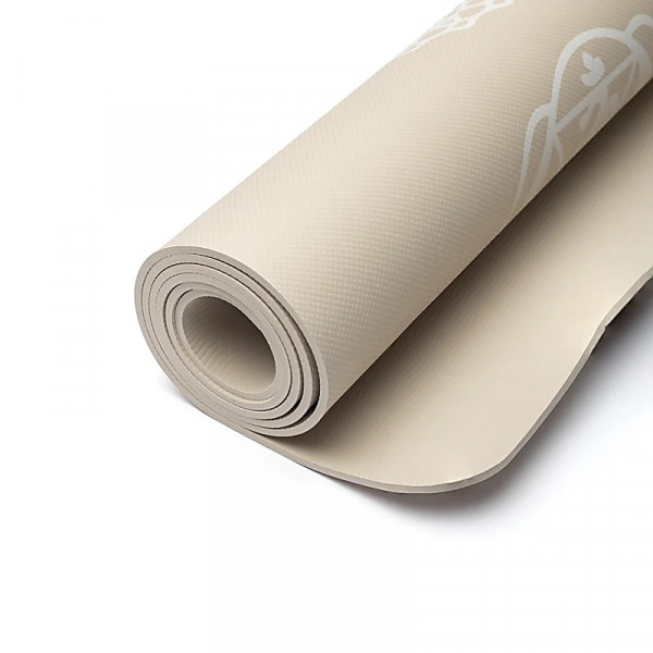 Tapis de Yoga Premium Yogi & Yogini TPE – Chakra Beige (950 g) - 4