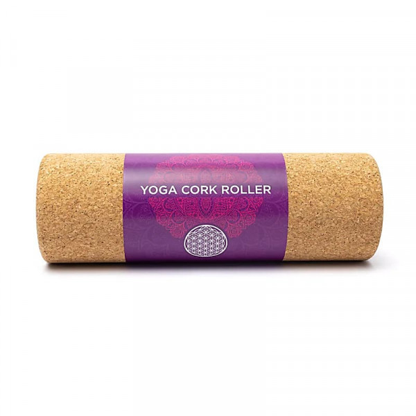 Cylindre en Liège Fleur de Vie - Accessoire de Yoga & Pilates - 1