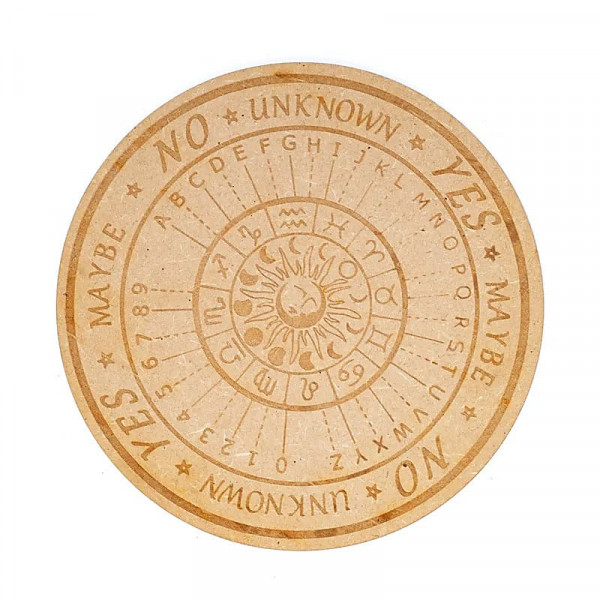 Planche Pendule Astrologie Gravée 20 cm | Radiesthésie & Divination - 1