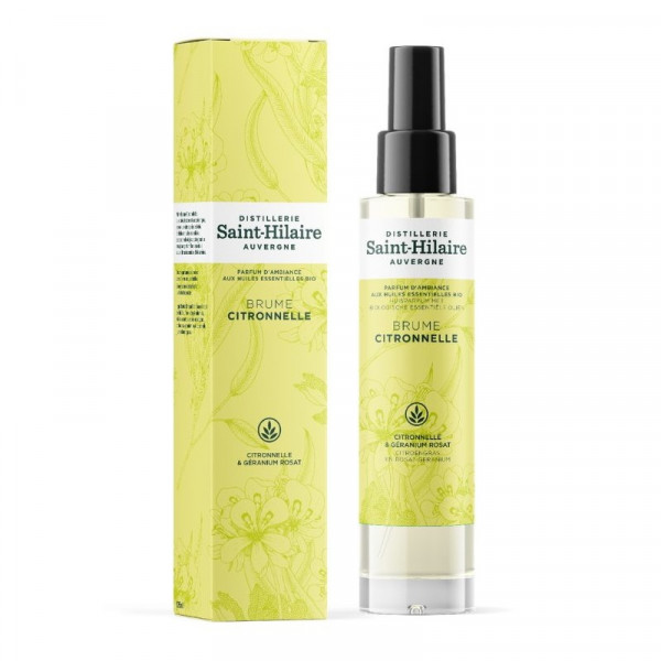Brume d’intérieur aux huiles essentielles BIO Citronnelle & Géranium Rosat - 1