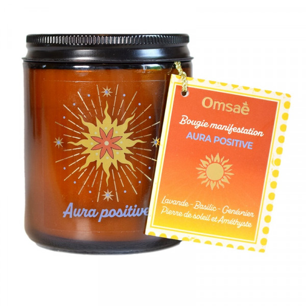Bougie lithothérapie parfumée Aura Positive - 3